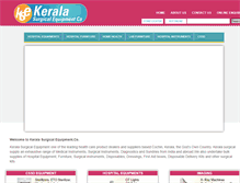 Tablet Screenshot of keralasurgicals.com